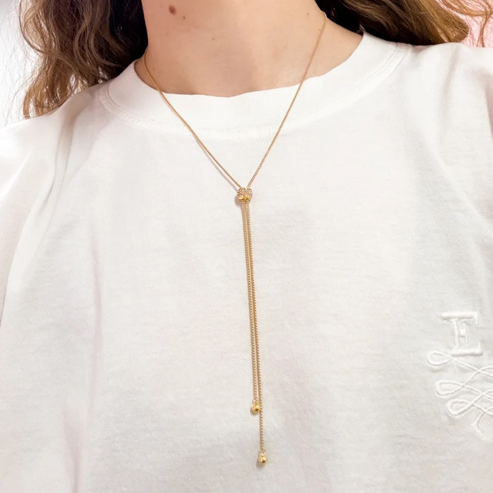 Clover Bolo Tie Necklace